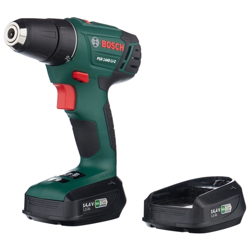 Дрель-шуруповерт BOSCH PSR 1440 LI-2 1.5Ah x2 Case