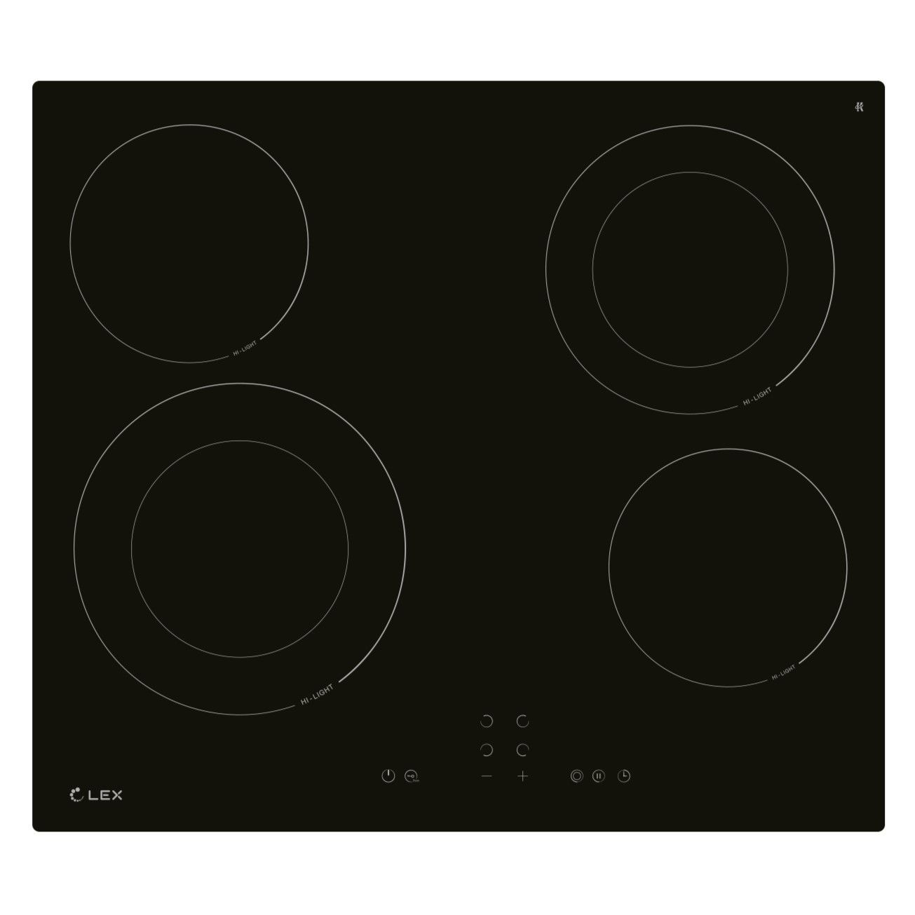 Варочная панель электрическая LEX EVH 642A BL, черный