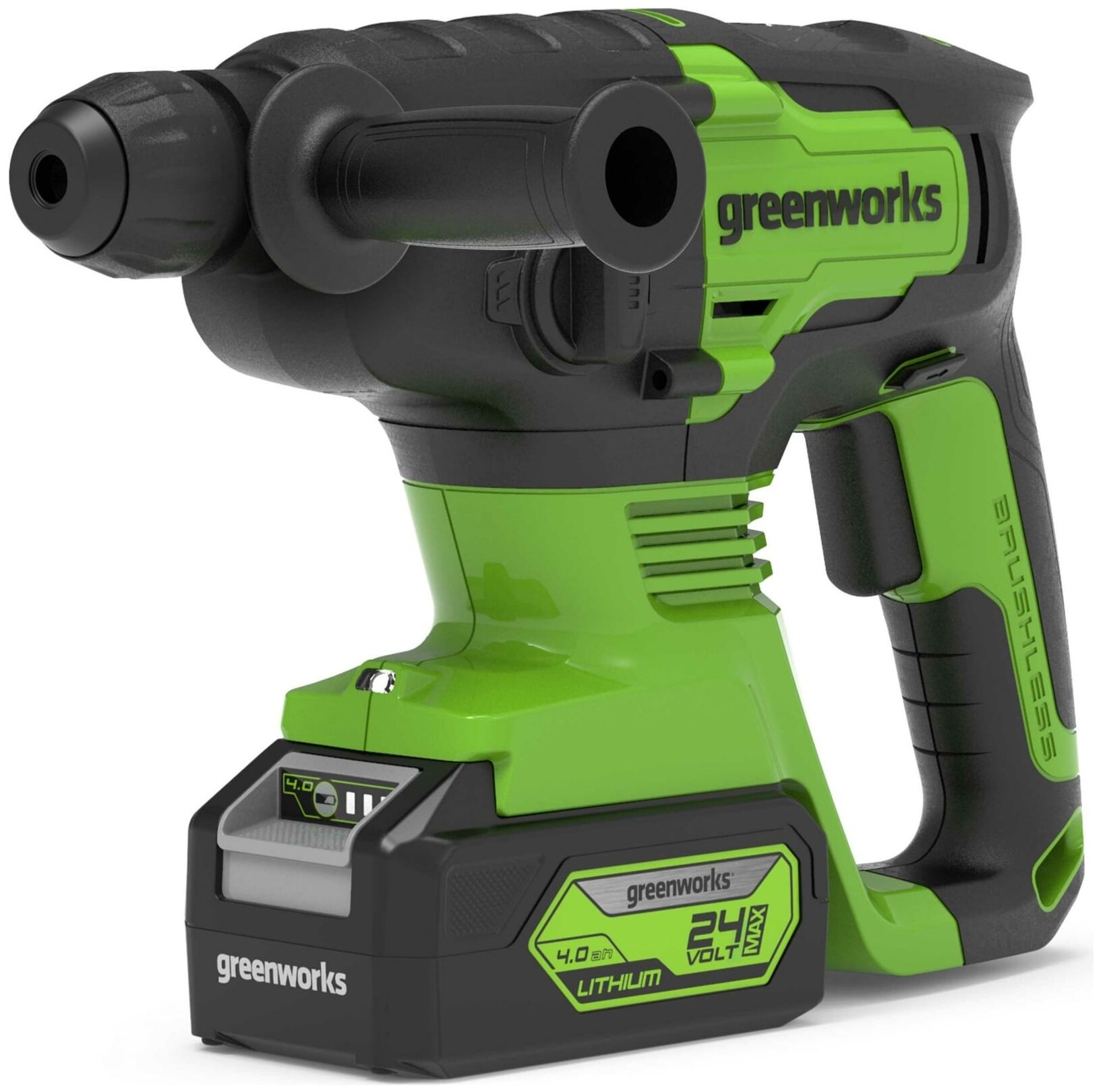 Перфоратор аккумуляторный Greenworks GD24SDS2 3803007UB (сумка, с 1хАКБ и ЗУ)