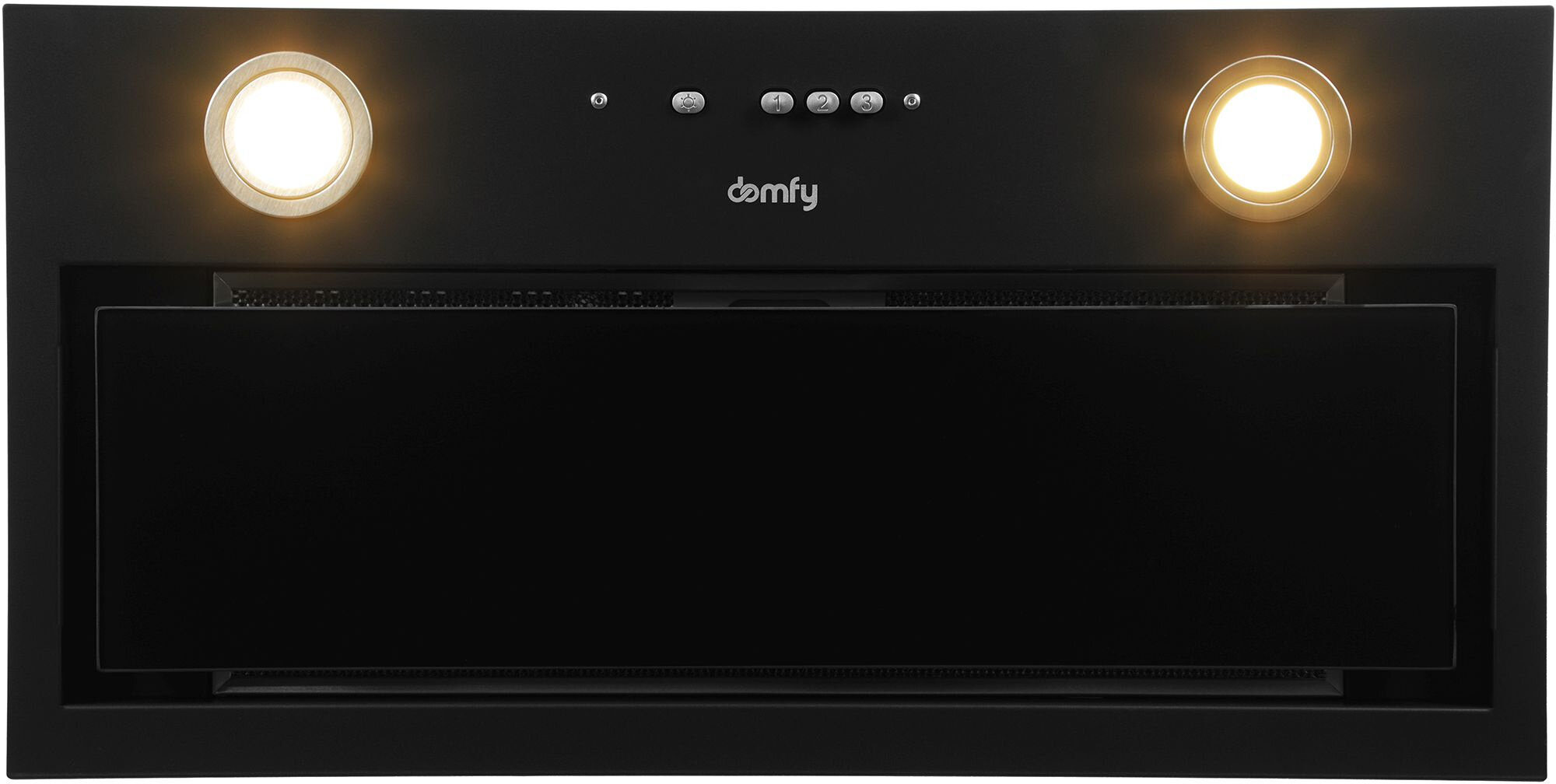 Вытяжка встраиваемая Domfy DM6036BB BG черный