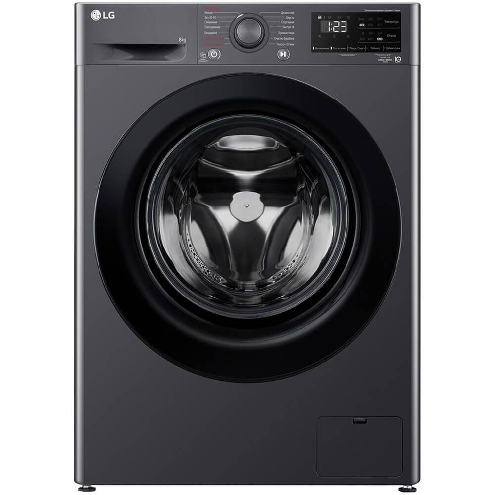 Стиральная машина LG F2V3PS6J, черный