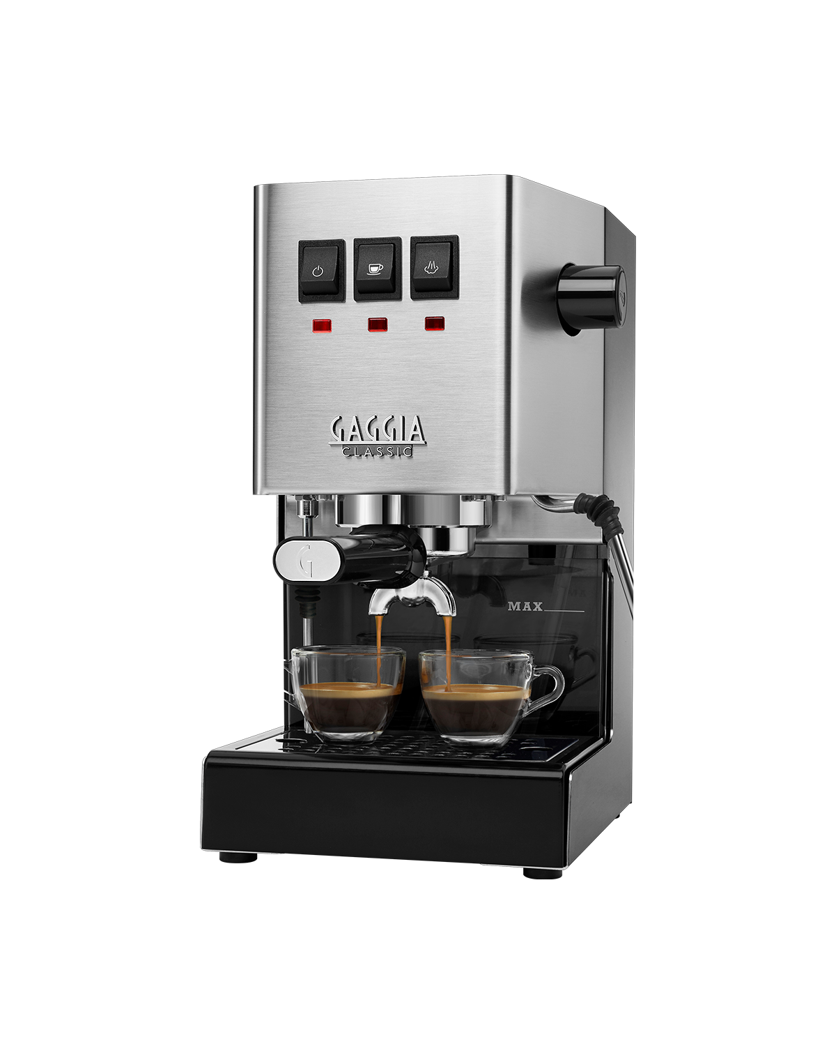 Кофеварка рожковая Gaggia Classic Evo Inox 9481/11, нержавеющая сталь