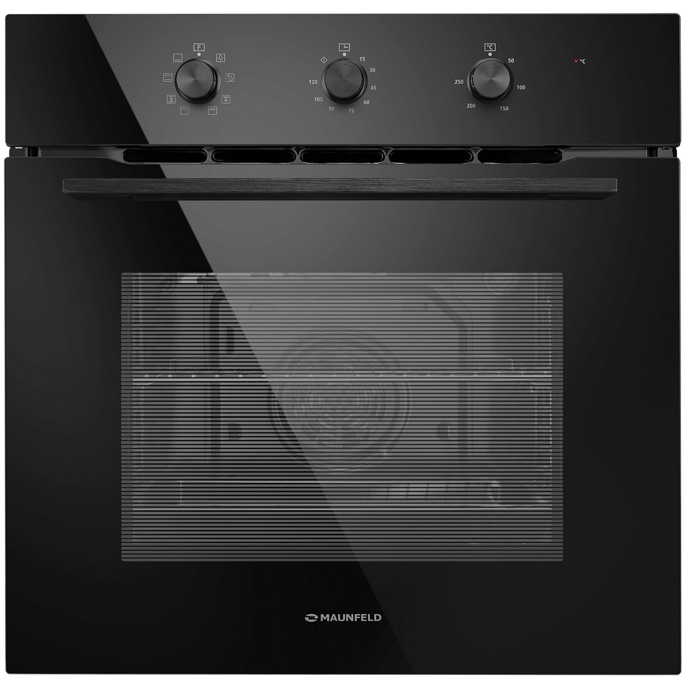 Духовой шкаф электрический Maunfeld MEOC708PB2, черный