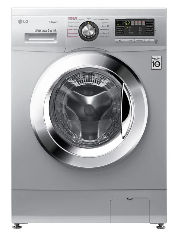Стиральная машина LG F1296HDS серебристый