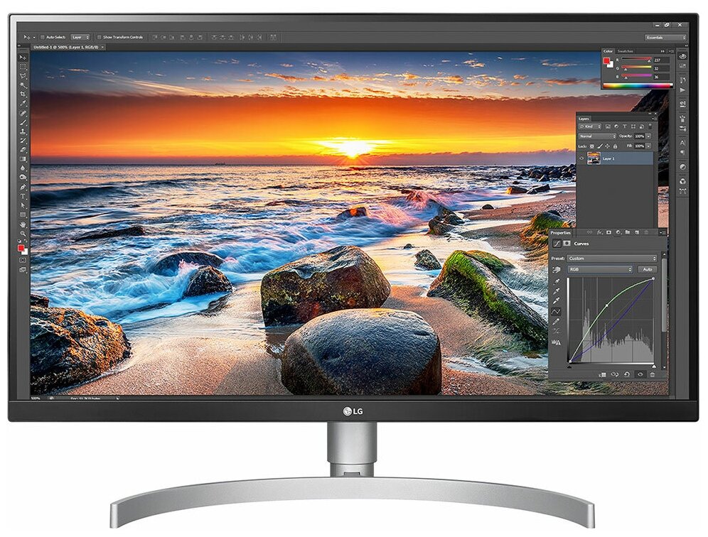 Монитор LG 27UL850-W, IPS, черный