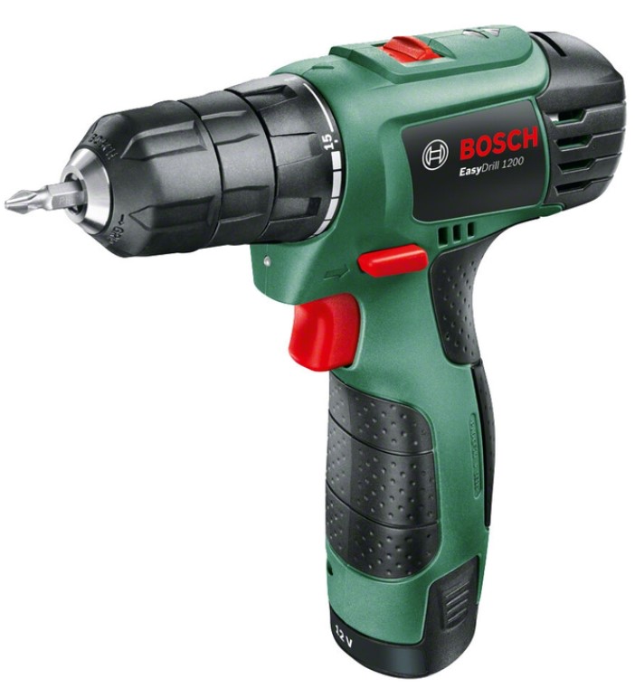Дрель-шуруповерт аккумуляторная BOSCH EasyDrill 1200 12 В 1.5 Ач x1 кейс