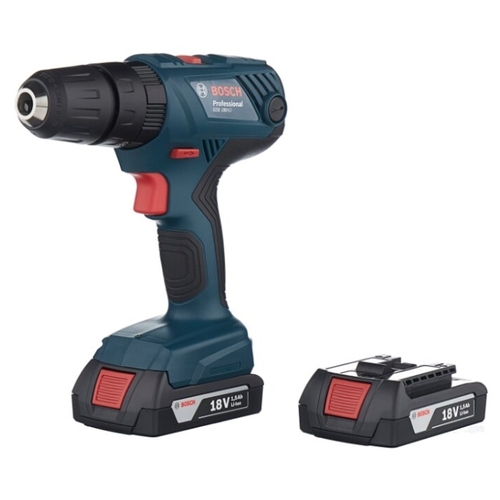 Ударная аккумуляторная дрель-шуруповерт BOSCH GSB 180-LI Li-Ion 2.0 А-ч 18 В х2 2 кейс комплект1 54 Н·м