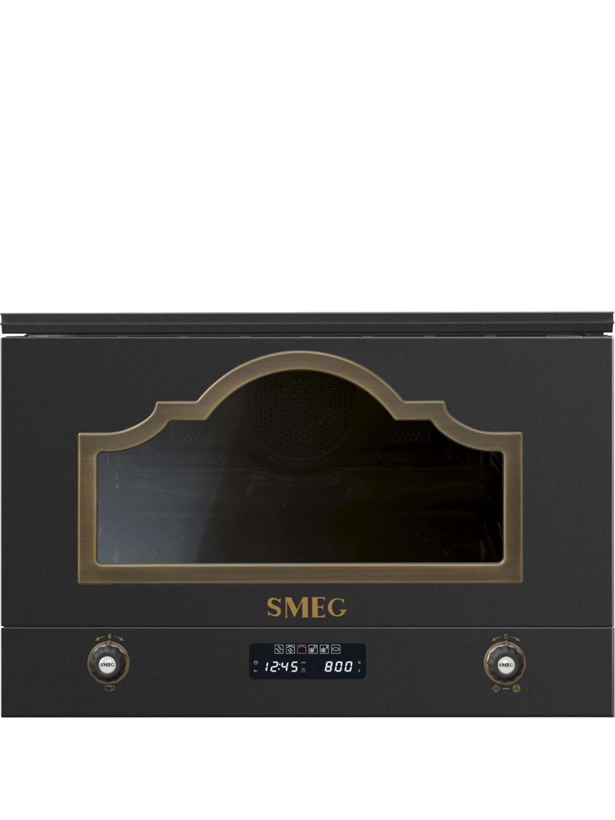 Микроволновая печь встраиваемая Smeg MP722AO, антрацит