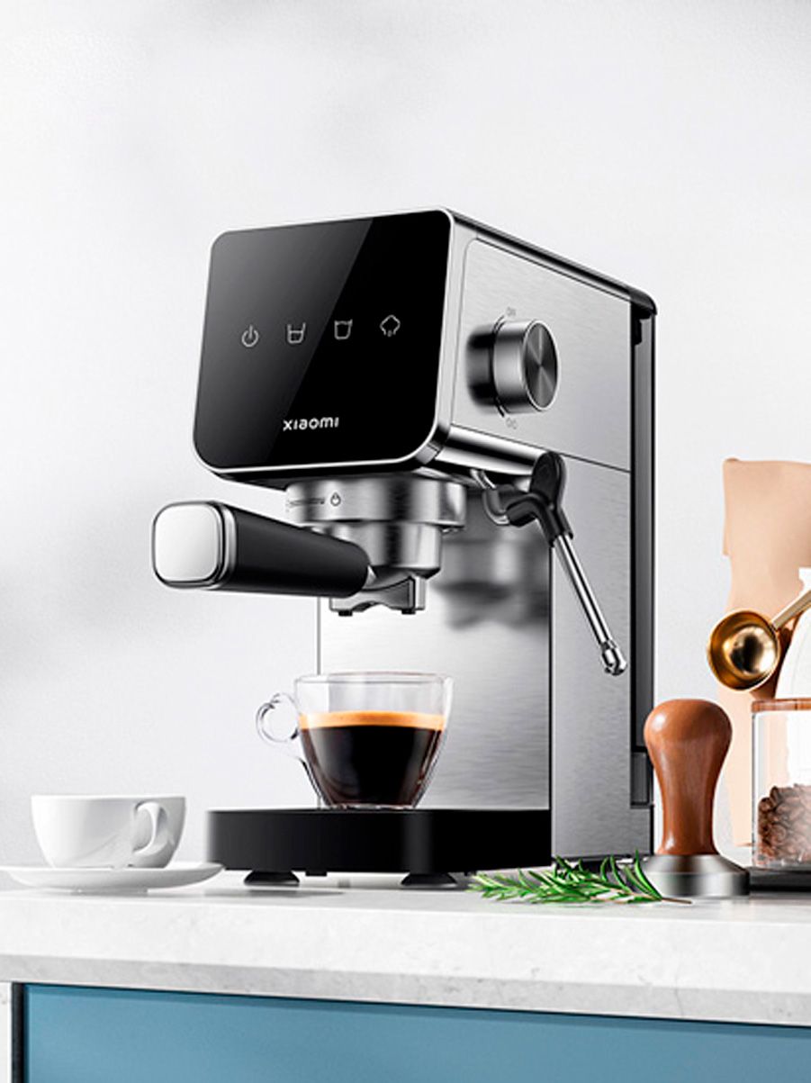 Кофеварка рожковая Xiaomi Semi-automatic Espresso Machine (BHR9798EU), серебристый