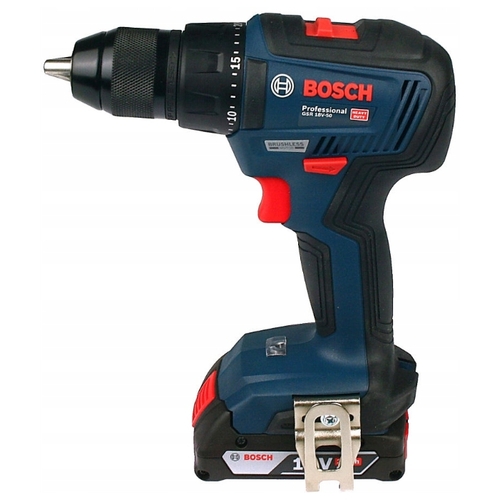 Дрель-шуруповерт аккумуляторная Bosch GSR 18V-50, арт. 06019H5020 (кейс, с 2 АКБ и ЗУ)