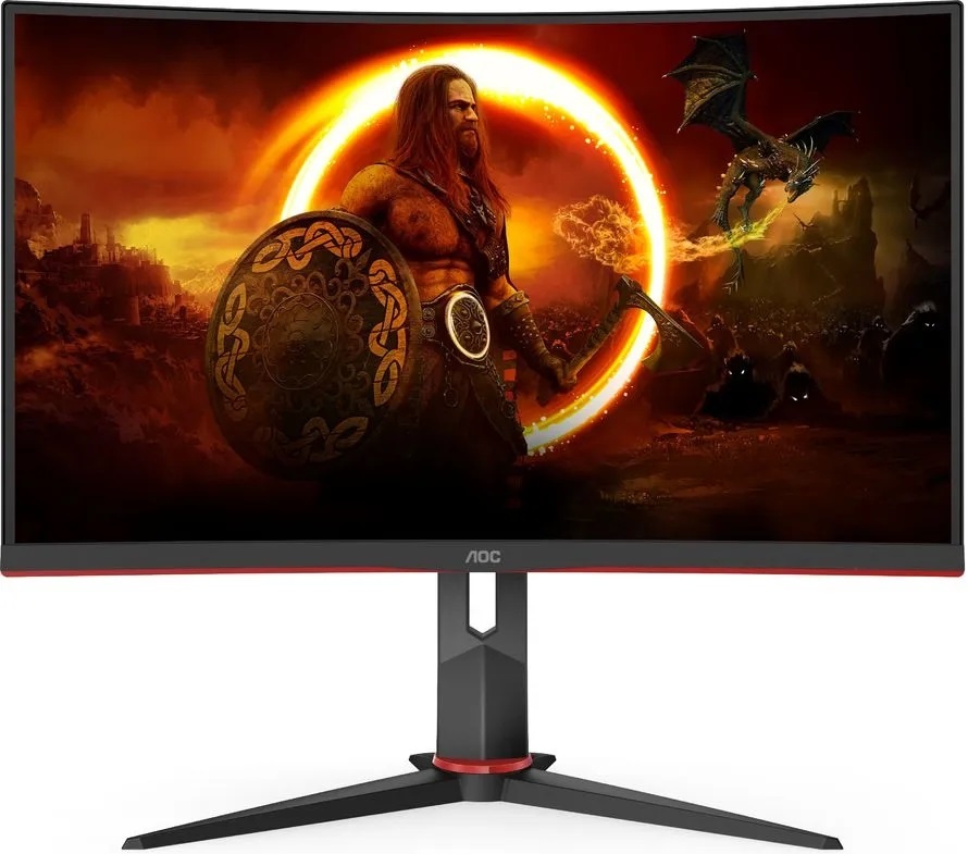 Монитор AOC Q27G2U черный/красный