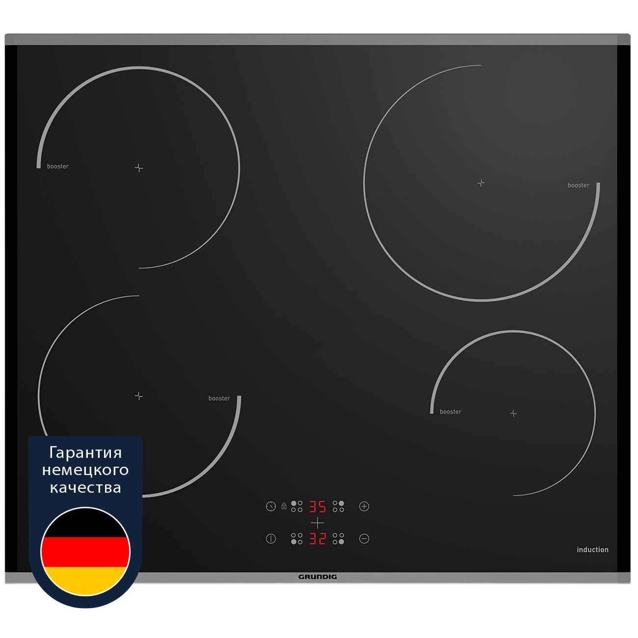 Варочная панель индукционная Grundig GIEI623410MX, черный