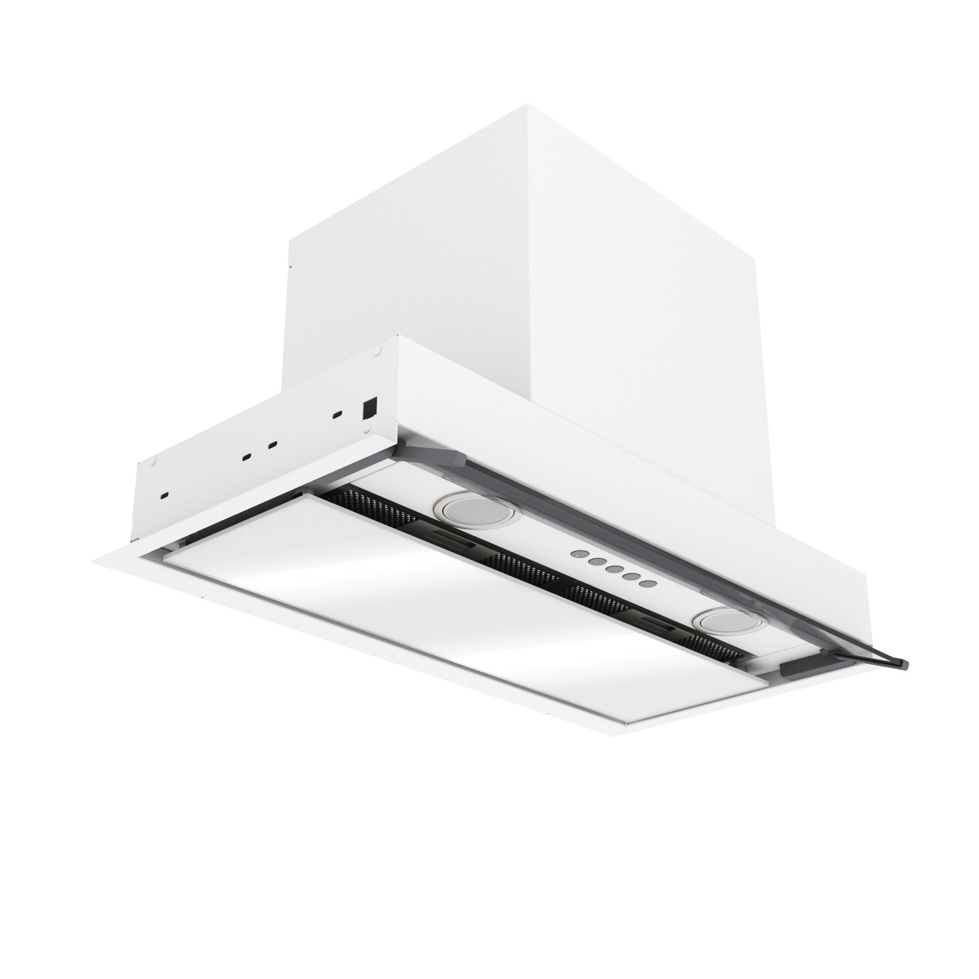 Вытяжка встраиваемая Elikor Sense Glass 60П-1000, белый