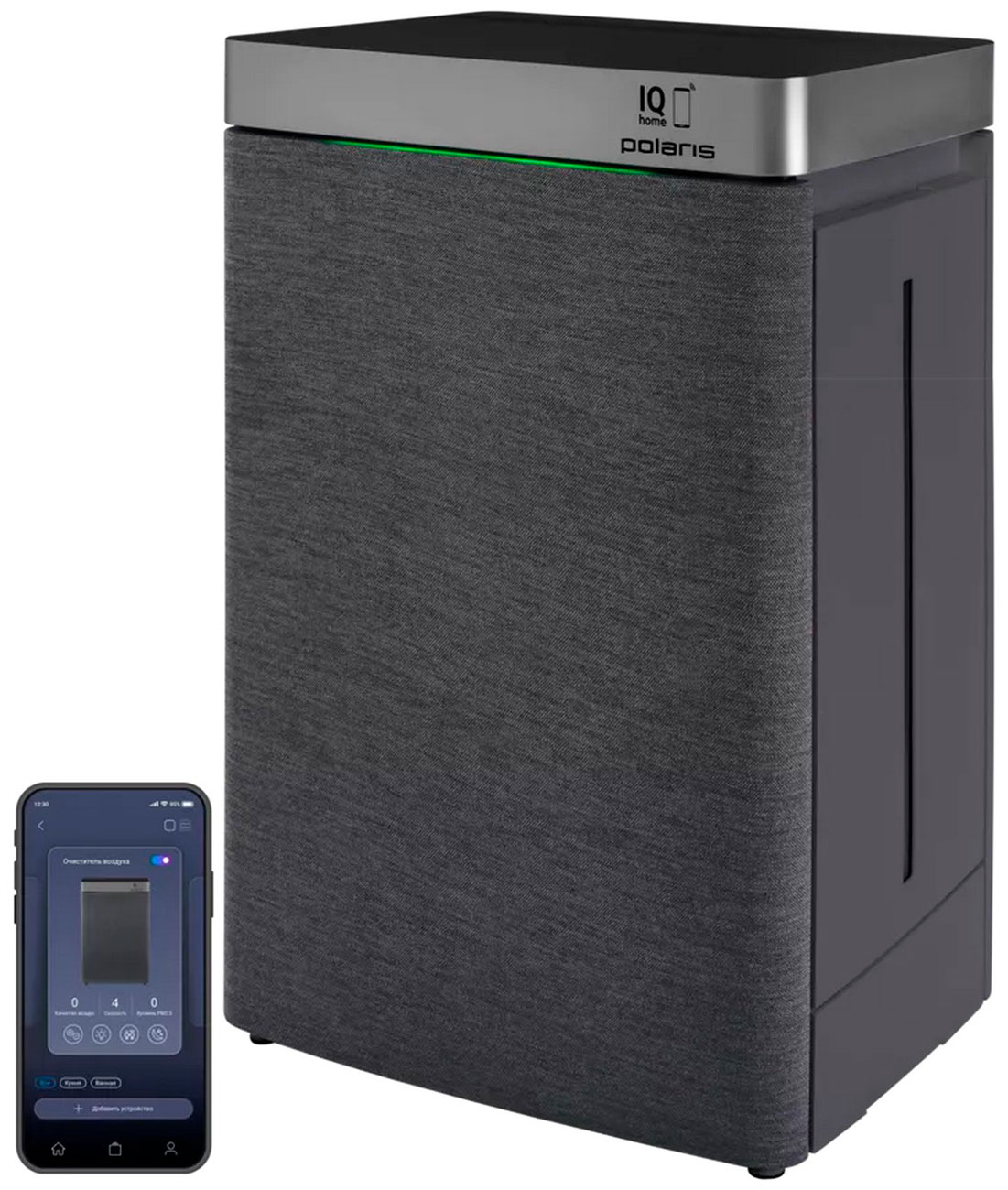 Очиститель воздуха Polaris PPAT 02A Wi-Fi IQ Home, графитовый