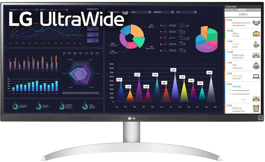 Монитор LG 29WQ600-W.ARUZ, серебристый