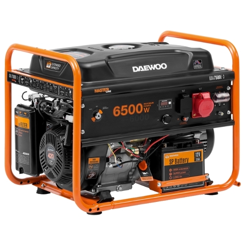 Генератор бензиновый Daewoo Power Products GDA 7500E-3