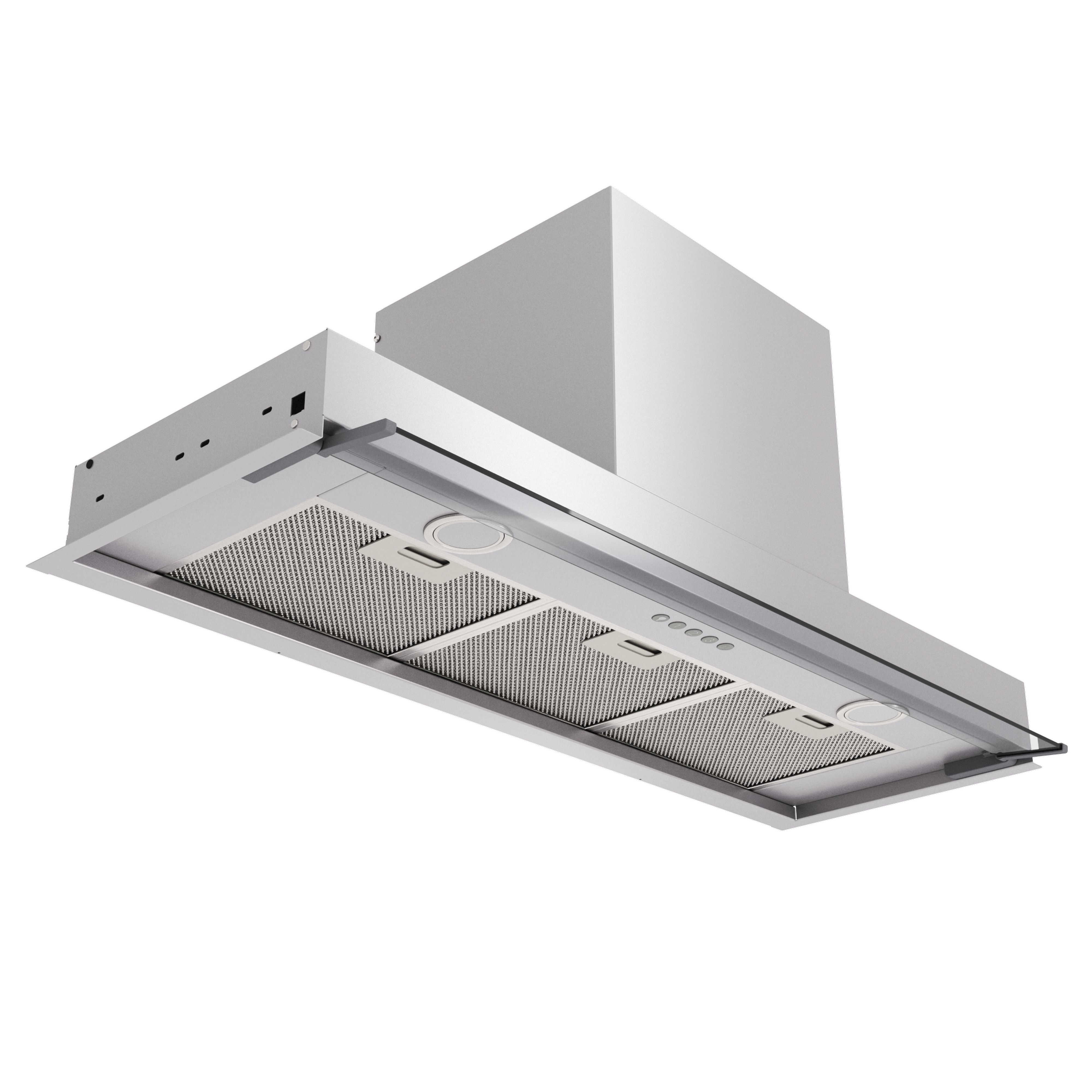 Вытяжка встраиваемая Elikor Evolution 90П-750-Э3Д, алюминиевый металлик