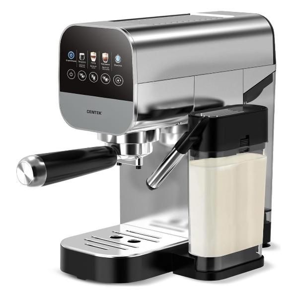 Кофеварка рожковая CENTEK CT-1172, серебристый