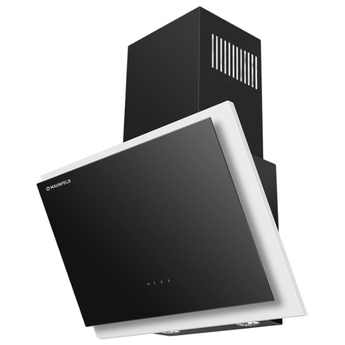 Каминная вытяжка MAUNFELD Tower Touch 60 белый/черное стекло