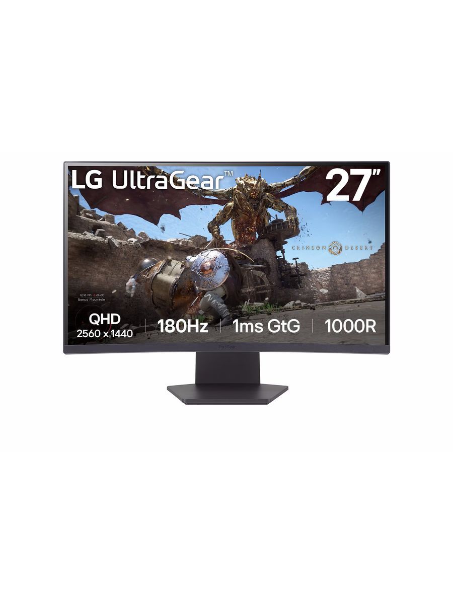 Монитор LG UltraGear 27GS60QC-B, фиолетово-серый