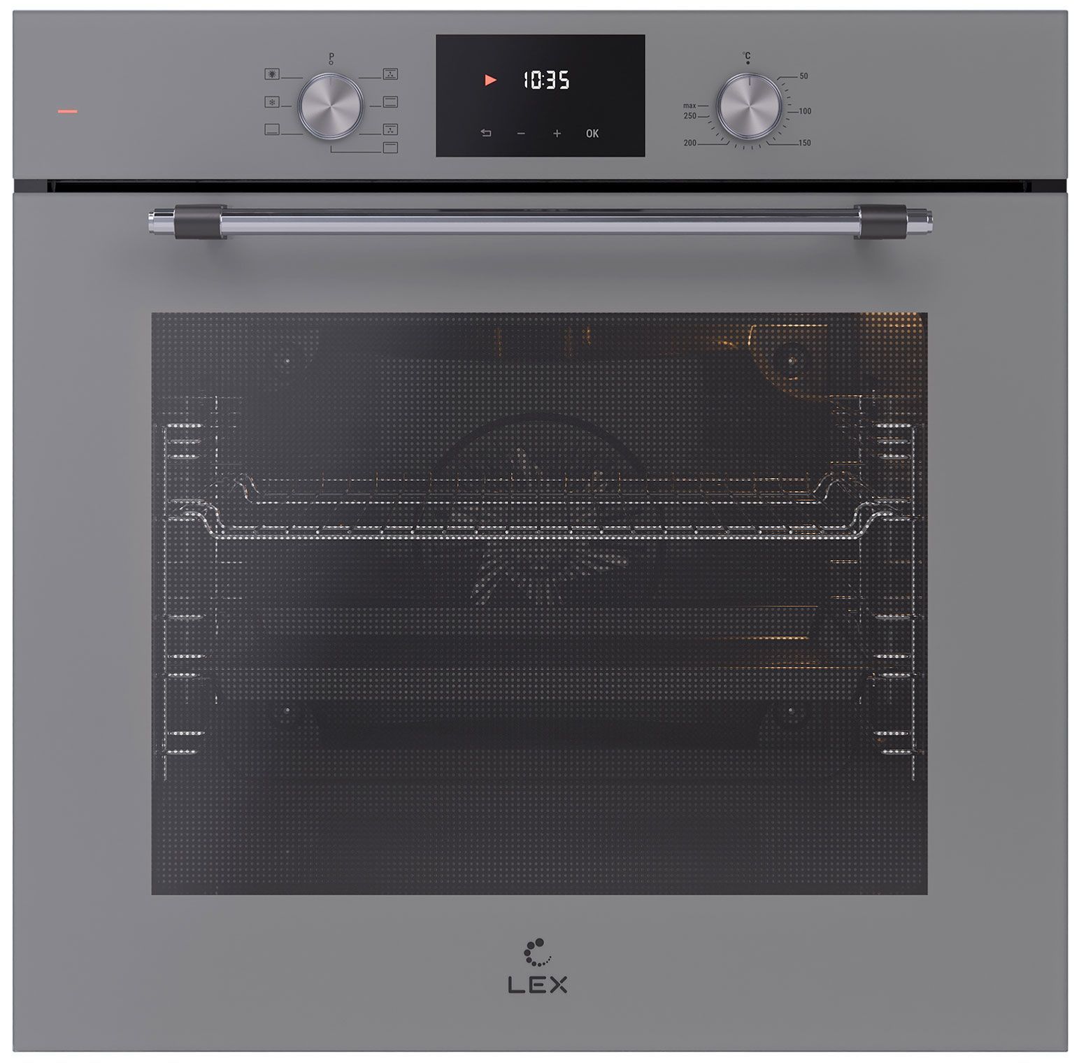 Духовой шкаф электрический LEX EDP 671 GR MAX, серый