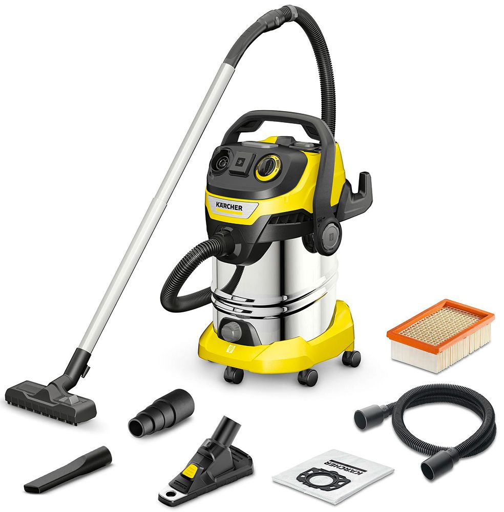 Строительный пылесос Karcher WD 6 P S V-30/6/22/T + DDC (YSY), желтый