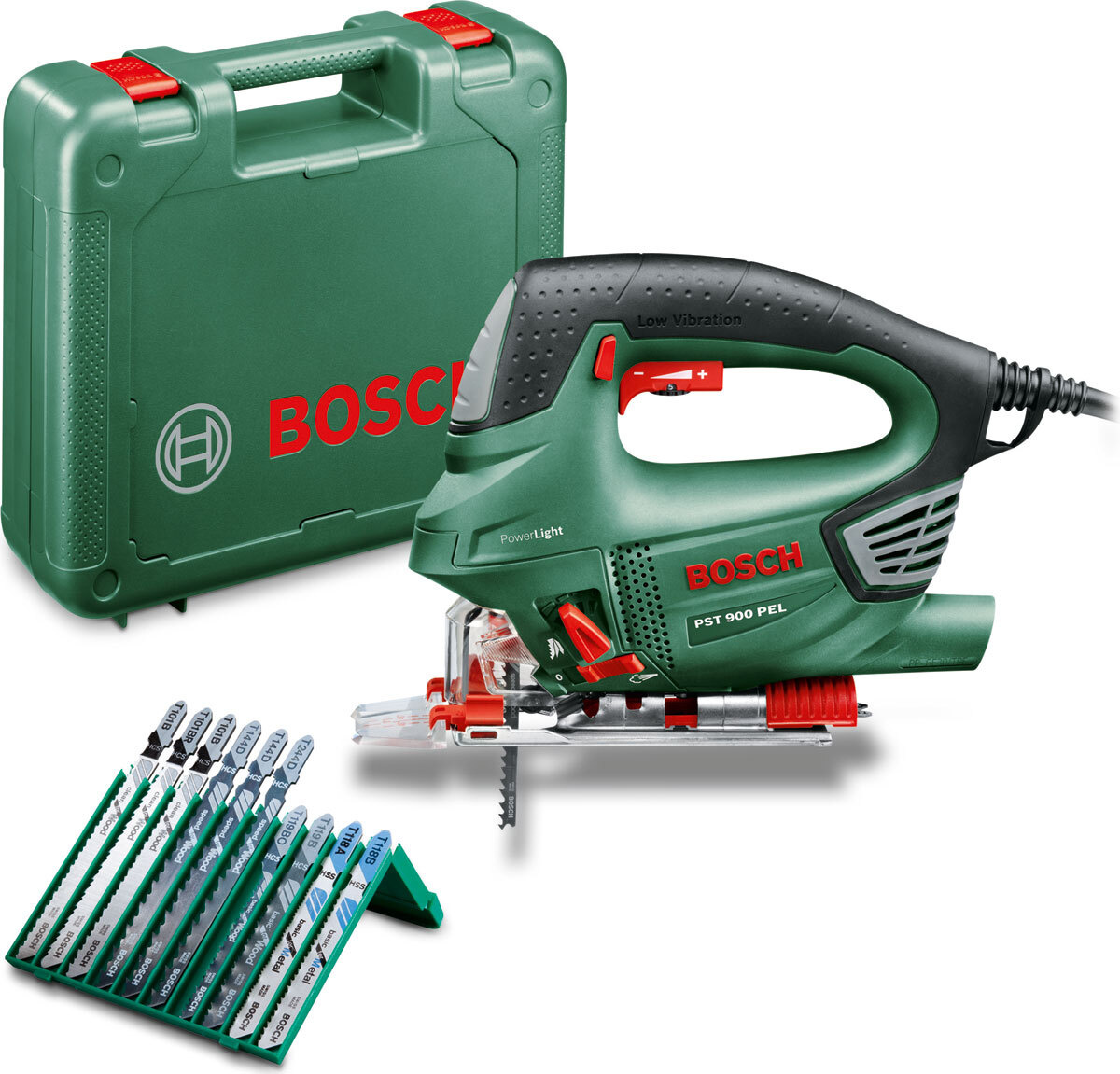 Электролобзик BOSCH PST 900 PEL + 10 пилок