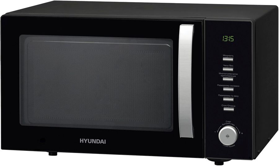 Микроволновая печь Hyundai HYM-D3028 черный/серебристый