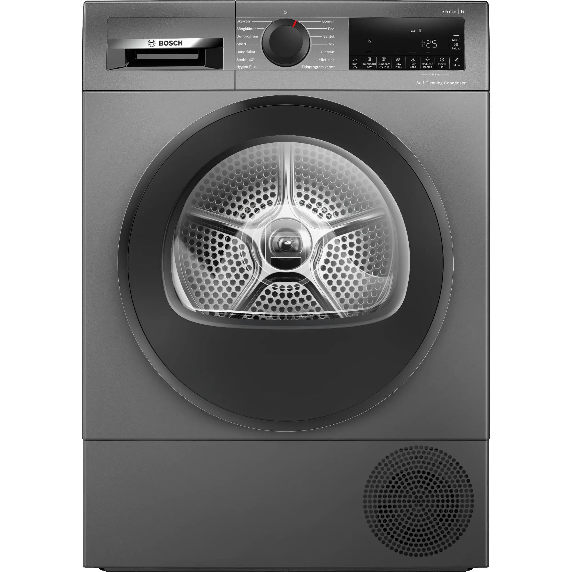 Сушильная машина Bosch WQG245DXSN, серый
