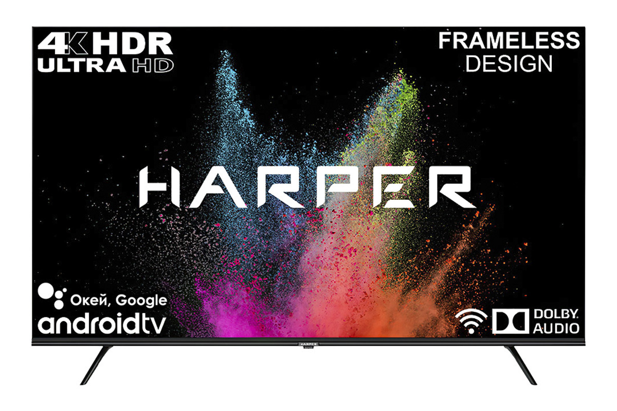 Телевизор Harper 55U770TS, черный