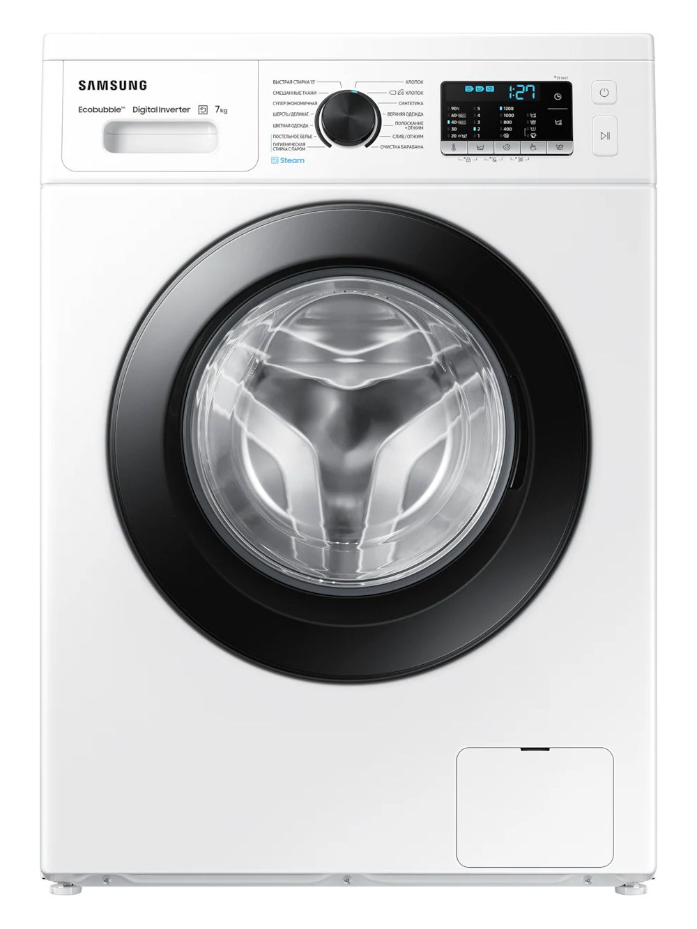 Стиральная машина Samsung WW5100A (WW70AG5S21CELP), белый/черный люк