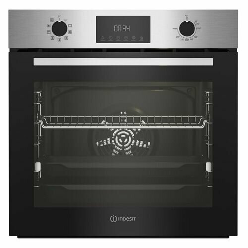 Духовой шкаф электрический Indesit IFE 3841 J IX, нержавеющая сталь