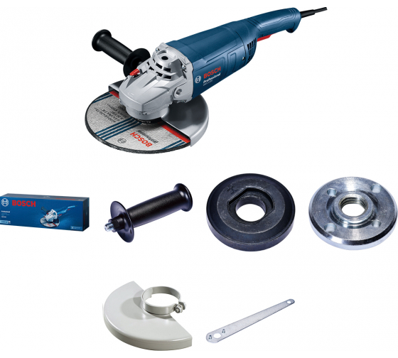 Угловая шлифмашина (болгарка) BOSCH GWS 2200 (06018C1320), 230 мм
