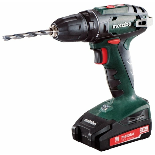 Дрель-шуруповерт аккумуляторная Metabo BS 18 Set, арт. 602207880 (кейс, с 2 АКБ и ЗУ)