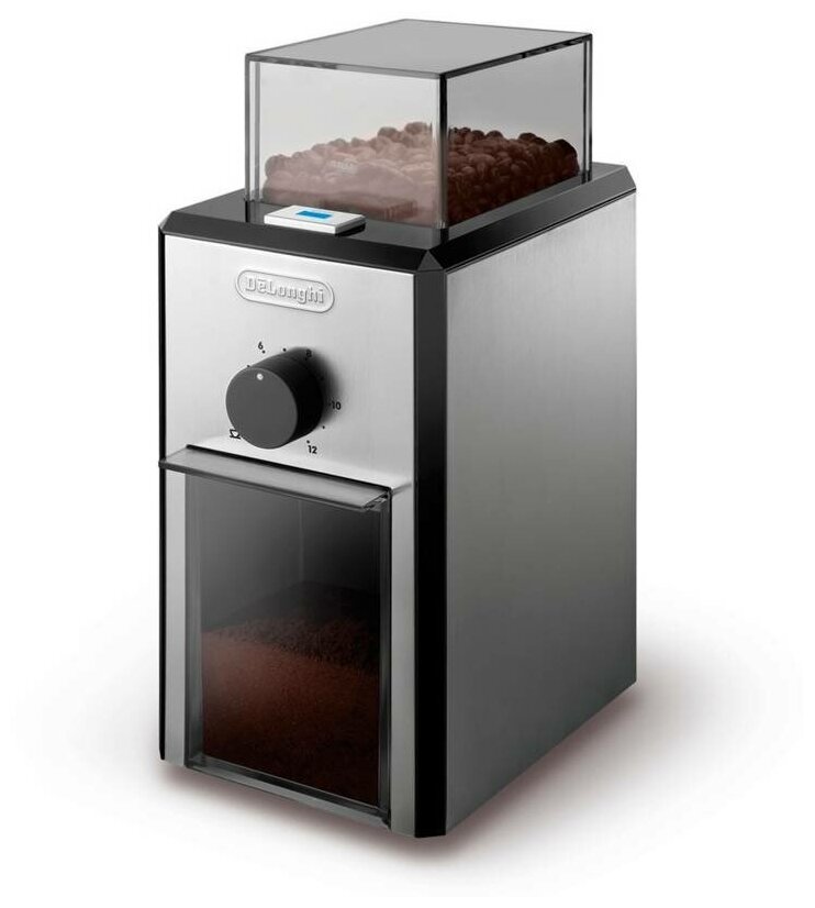 Кофемолка электрическая DeLonghi KG89, серебристый