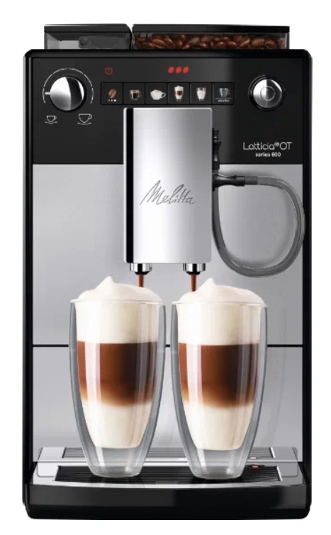Кофемашина автоматическая Melitta Caffeo F 300-101 Latticia OT, серебристый/черный