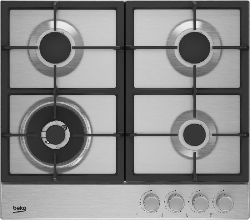 Варочная панель газовая Beko BHGM6422K5WX, нержавеющая сталь