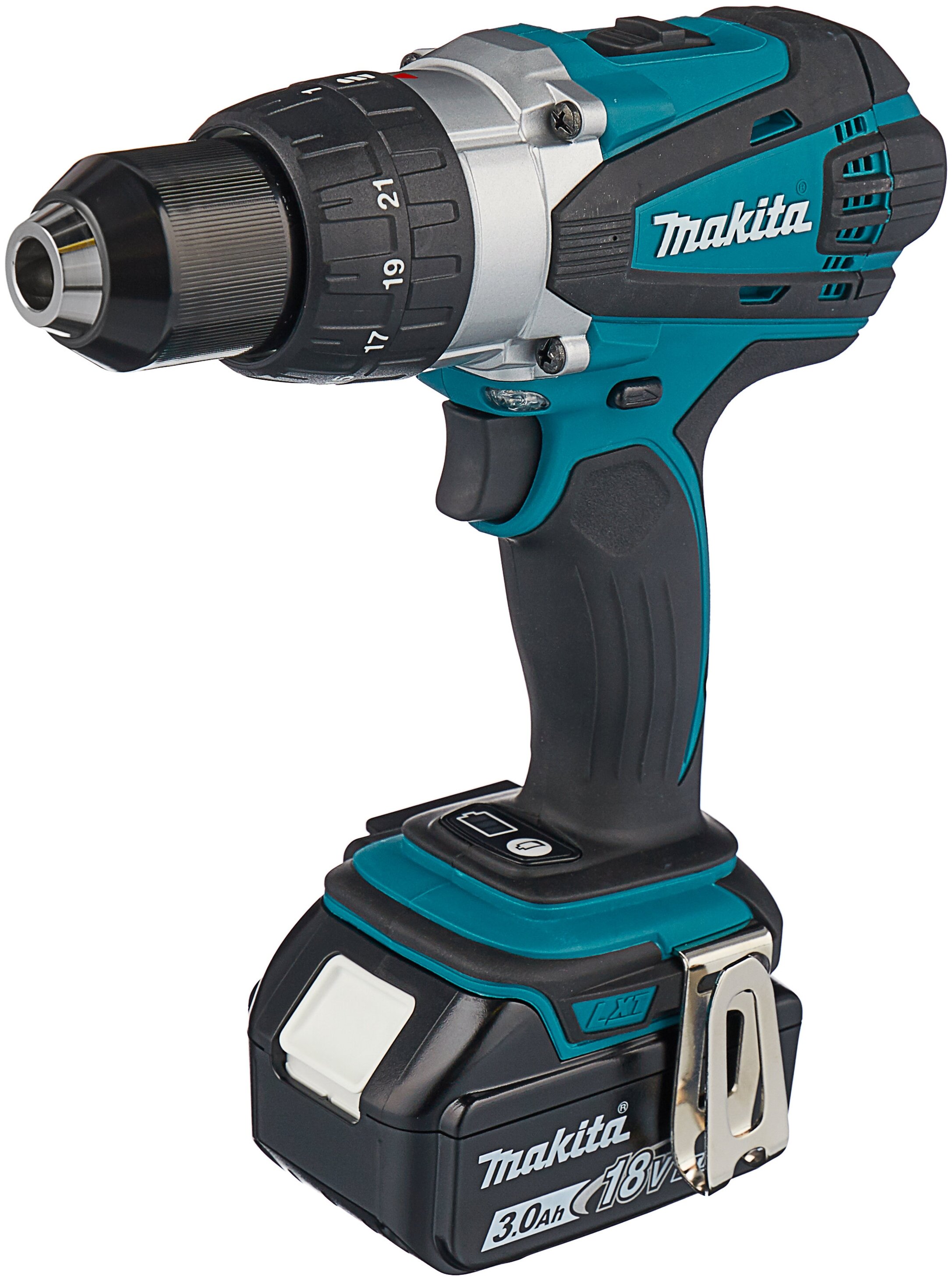 Дрель-шуруповерт аккумуляторная Makita DDF458RFE (кейс, с 2 АКБ и ЗУ)
