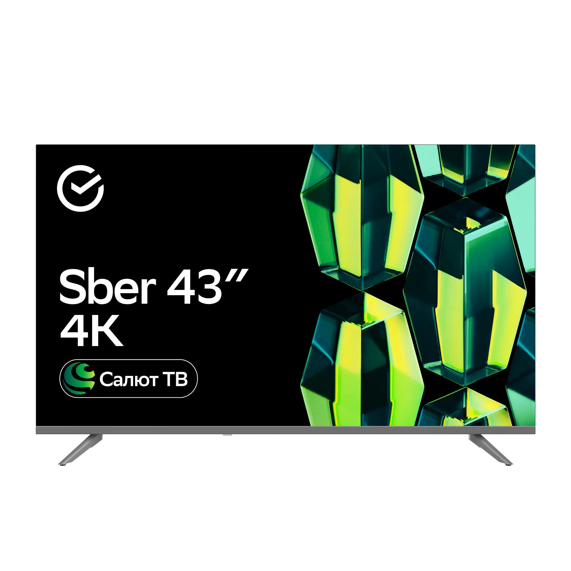 Телевизор Sber SDX-43U4014, серебристый