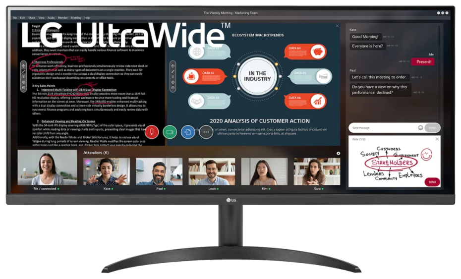 Монитор LG 34WP500-B