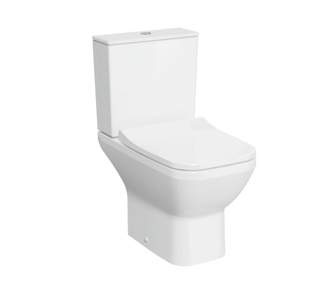 Унитаз-компакт VitrA Integra Square Open-Back 9833B003-7205 (с сиденьем микролифт), белый