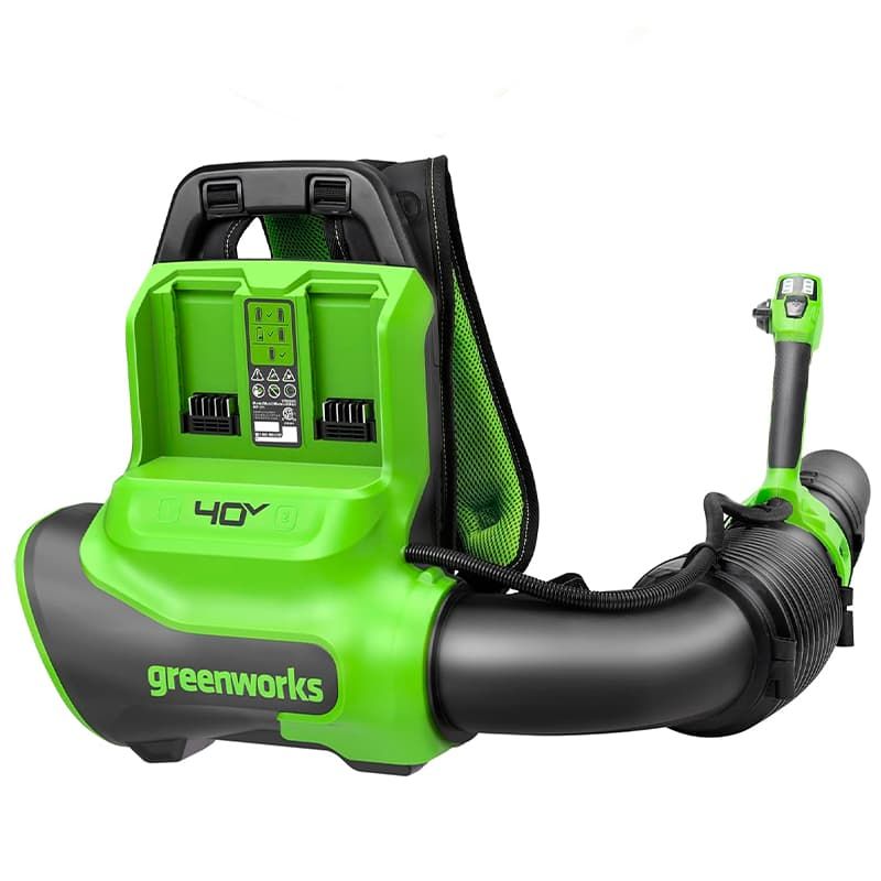 Воздуходувка-пылесос аккумуляторная GreenWorks GD40BPG2 (без АКБ и ЗУ, 2408107)
