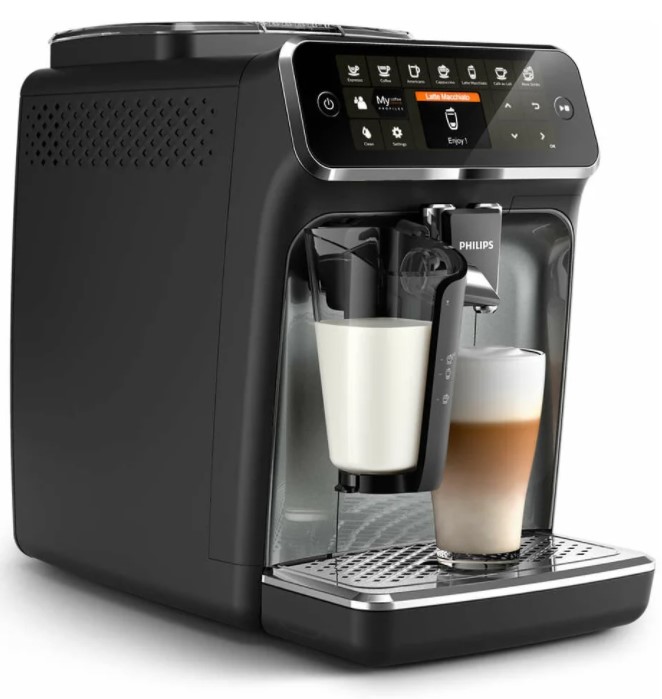 Кофемашина Philips EP4346/EP4341/EP4349/EP4343 LatteGo черный/черный глянцевый