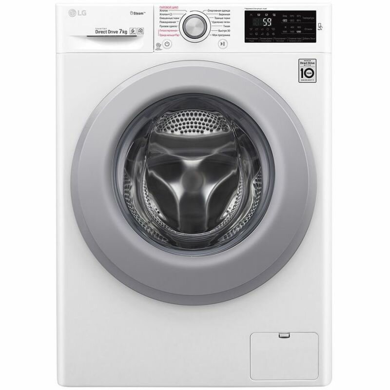 Стиральная машина LG F2M5HS4W, белый/серебристый