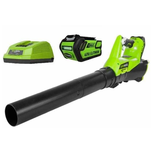 Аккумуляторная воздуходувка greenworks G40ABK4 с АКБ