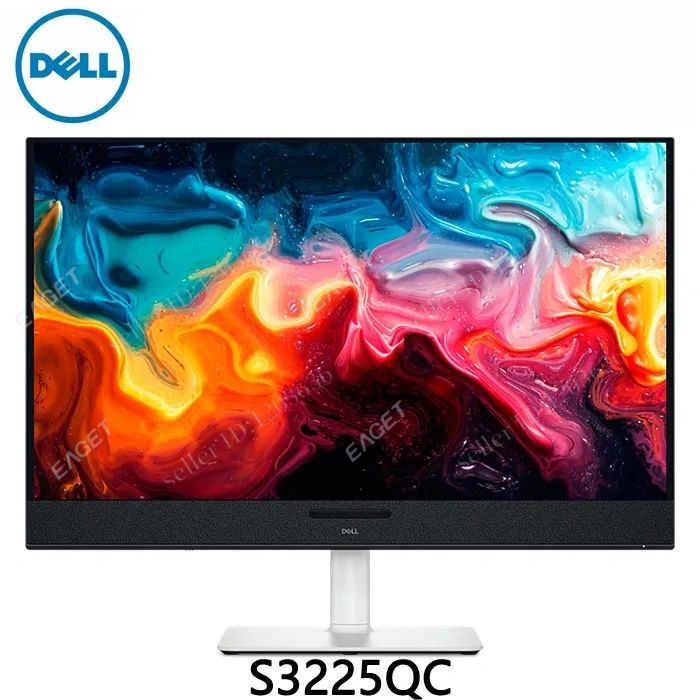 Монитор Dell S3225QC, белый/черный