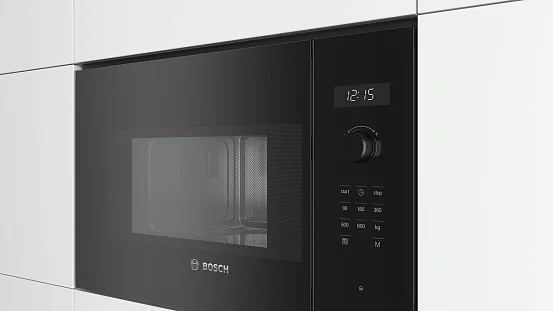Купить Микроволновая печь встраиваемая Bosch BFL524MB0 черный в Москве ...