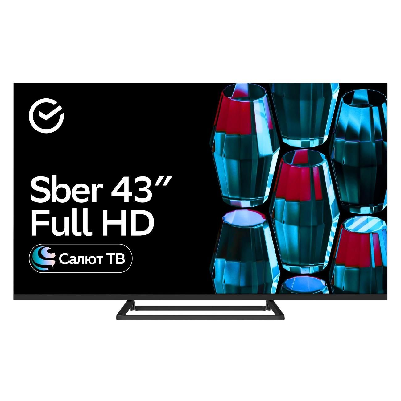 Телевизор Sber SDX-43F2128B, черный
