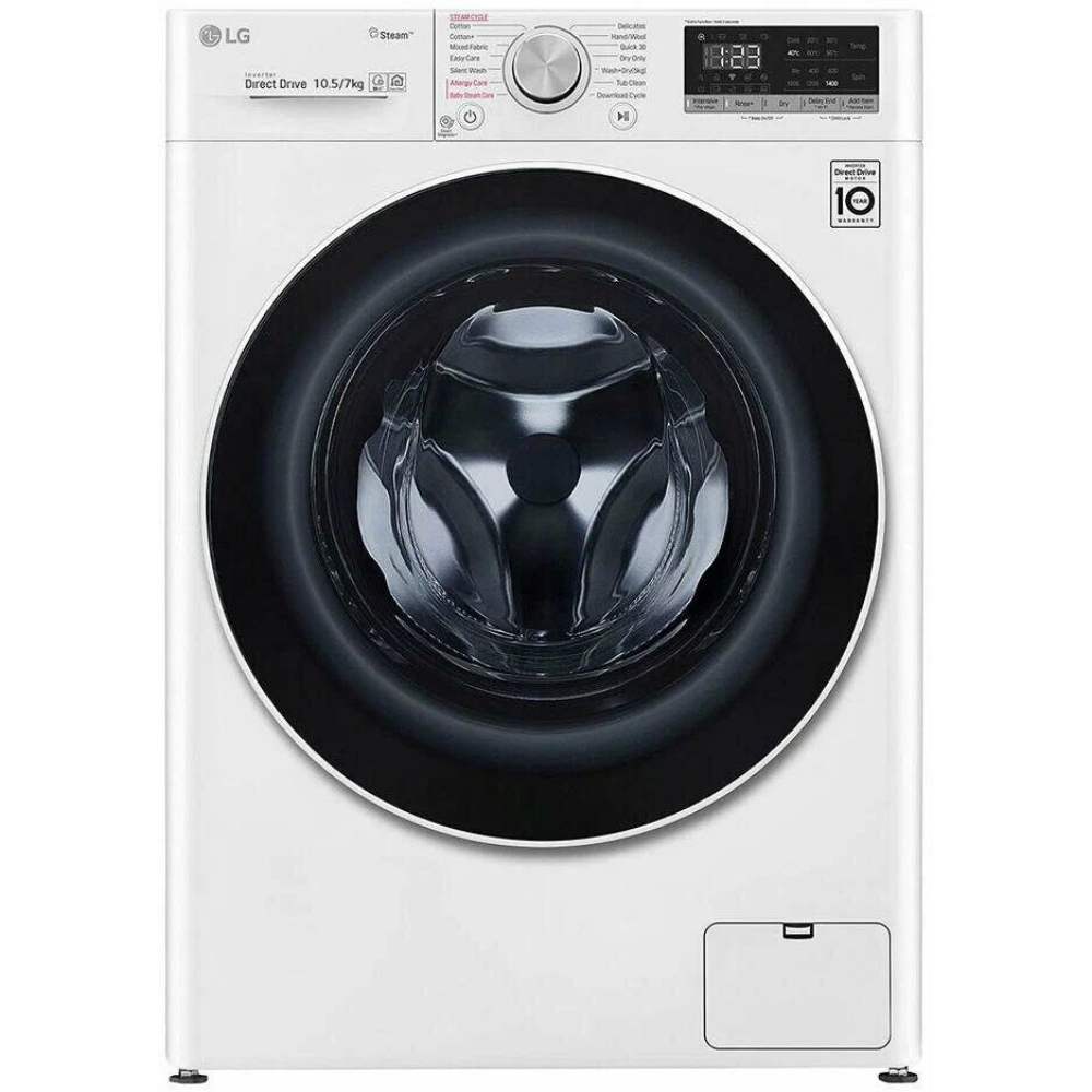 Стирально-сушильная машина LG F4V5RGP0W, белый