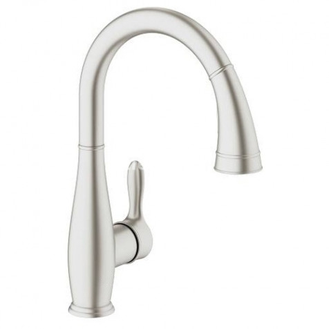 Смеситель для кухни (мойки) Grohe Parkfield 30215DC1 однорычажный нерж.сталь